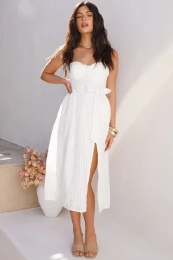 HELLO MOLLY Winery Tour Midi Dress White