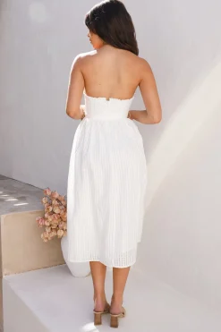 HELLO MOLLY Winery Tour Midi Dress White