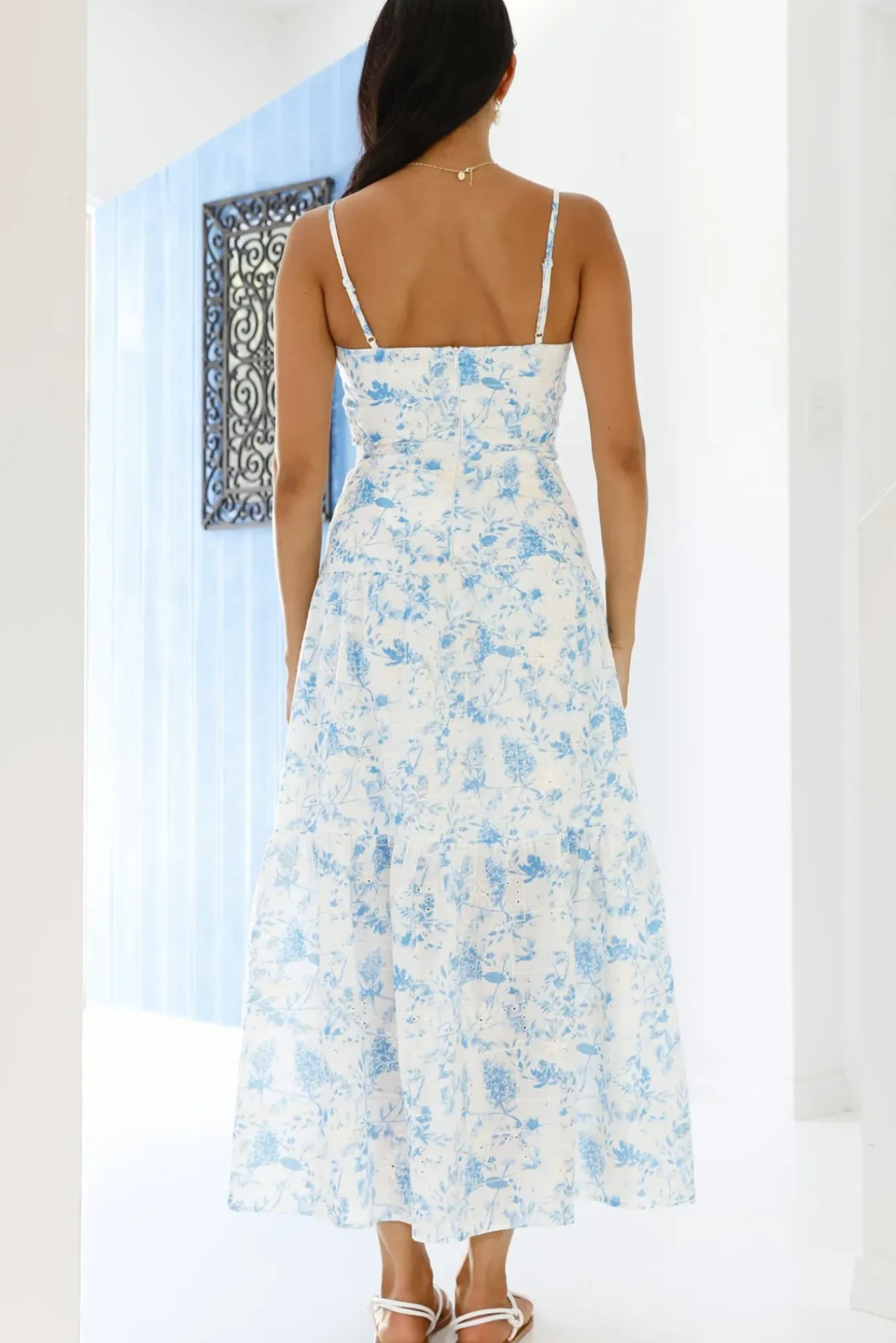 Hidden Lagoon Maxi Dress Blue