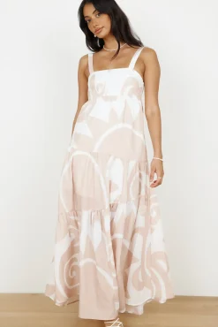 High Hopes Maxi Dress Beige