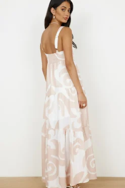High Hopes Maxi Dress Beige