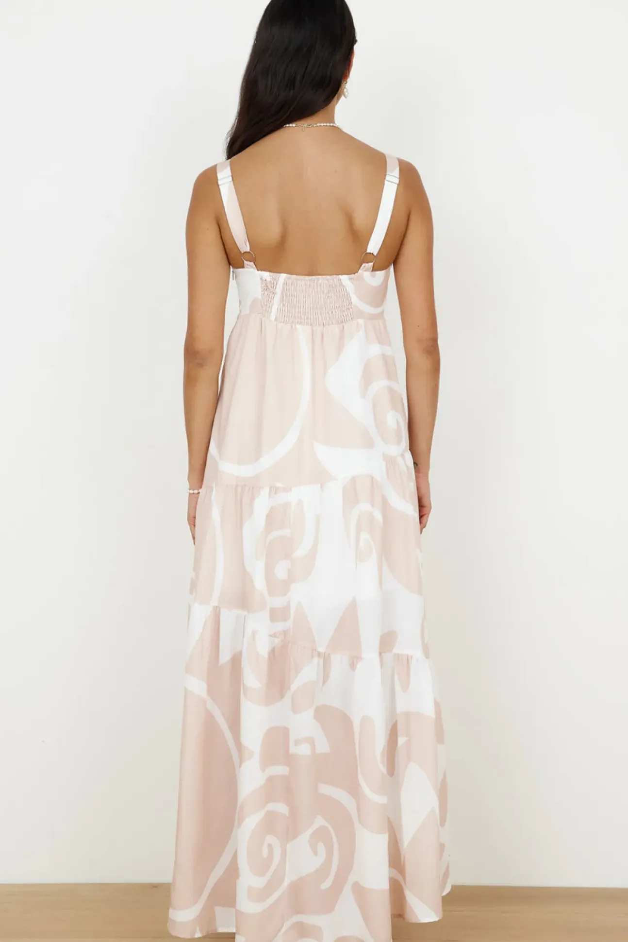 High Hopes Maxi Dress Beige