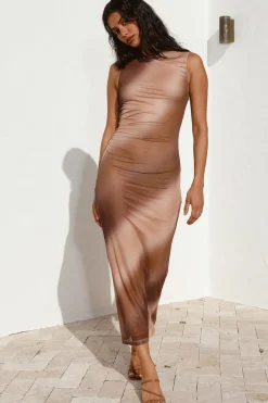 Holding Onto You Maxi Dress Brown