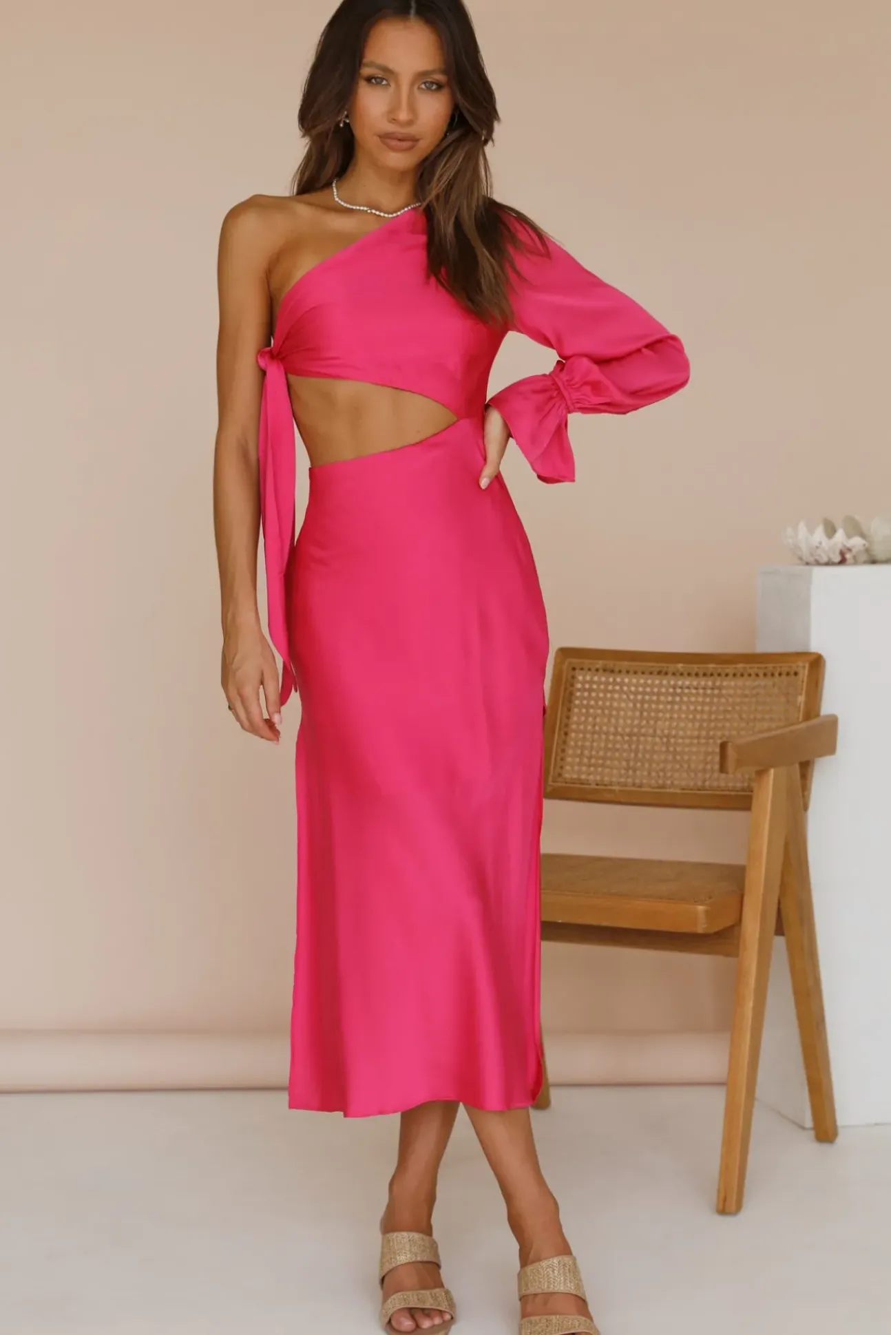 Hold Your Shine Maxi Dress Pink