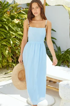 Honey Skies Maxi Dress Blue