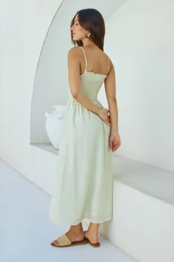 Honey Skies Maxi Dress Green