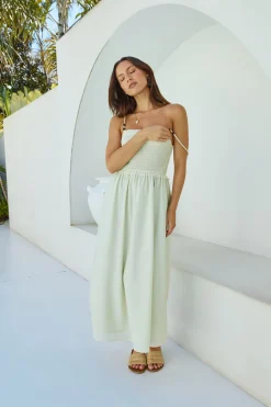 Honey Skies Maxi Dress Green