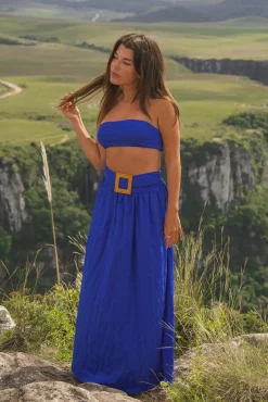 Hundred Years Crop Top Blue