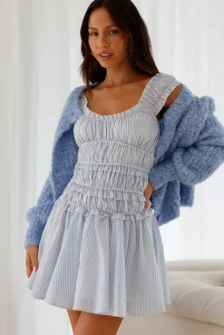 Ice Queen Knit Cardigan Blue