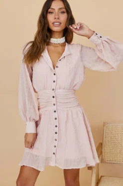 Idyllic Locations Dress Blush
