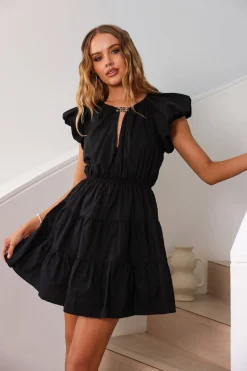 I Like You Dress Black