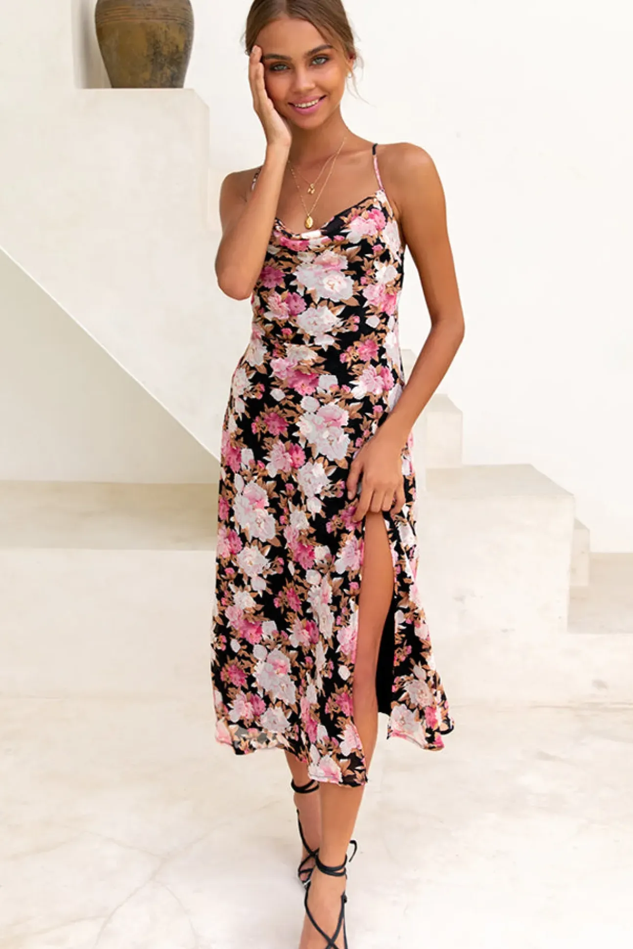 Imparlour Midi Dress Pink