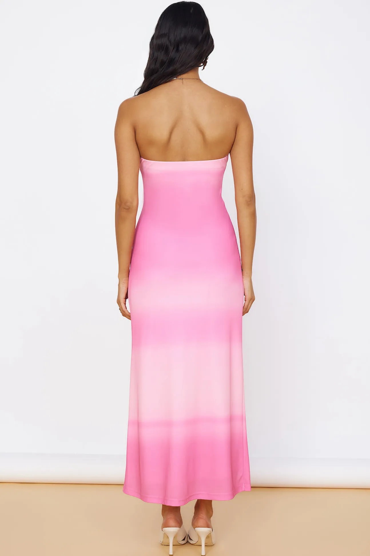 Infinite Light Midi Dress Pink