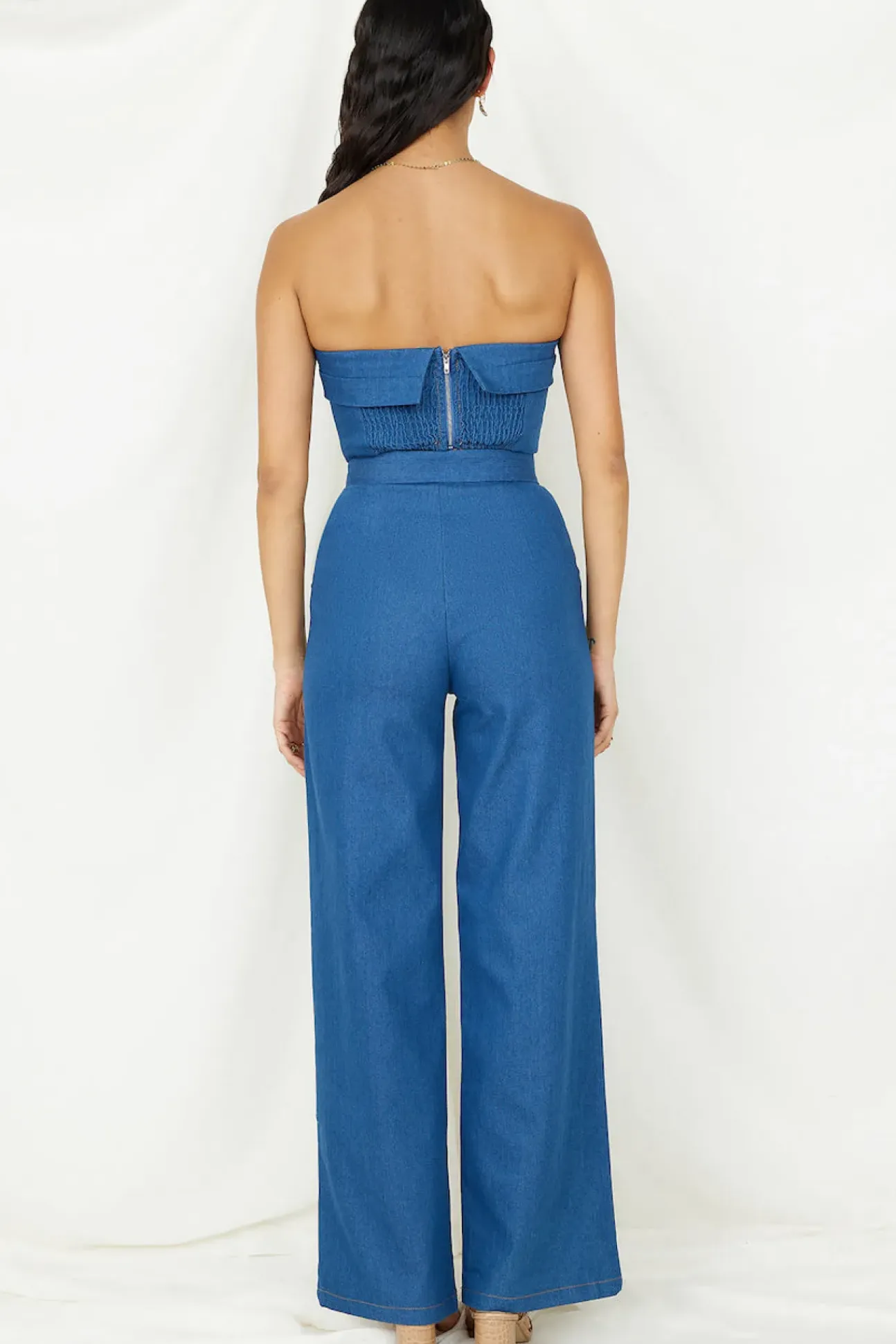 In Hindsight Crop Top Denim
