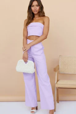 In Hindsight Crop Top Purple