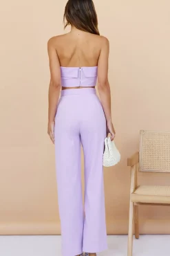 In Hindsight Crop Top Purple