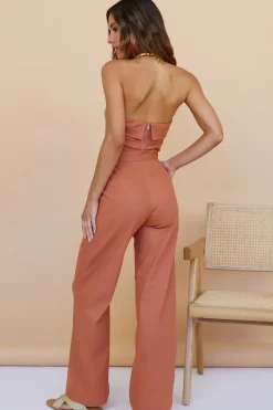 In Hindsight Crop Top Rust