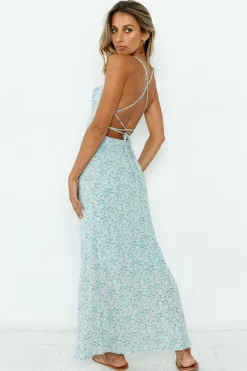 In The Air Maxi Dress Blue