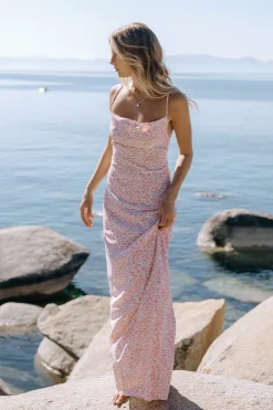 In The Air Maxi Dress Pink