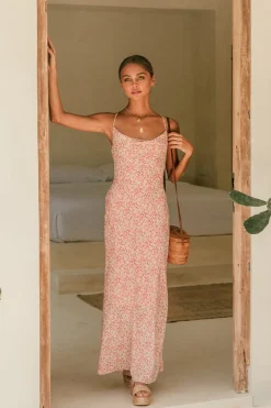 In The Air Maxi Dress Pink