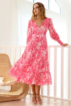 Into Heaven Maxi Dress Pink