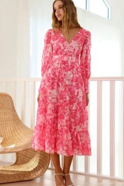 Into Heaven Maxi Dress Pink