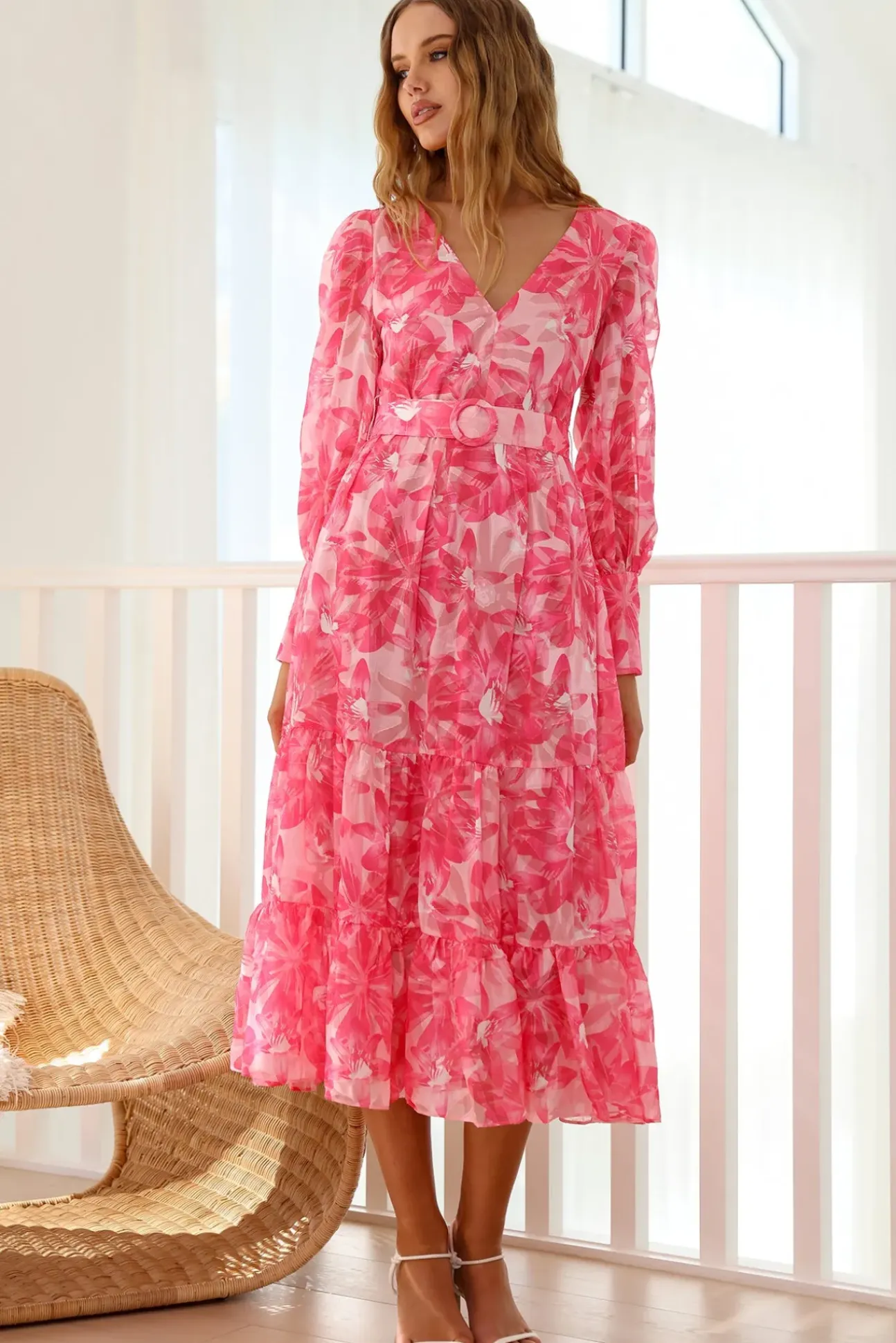 Into Heaven Maxi Dress Pink