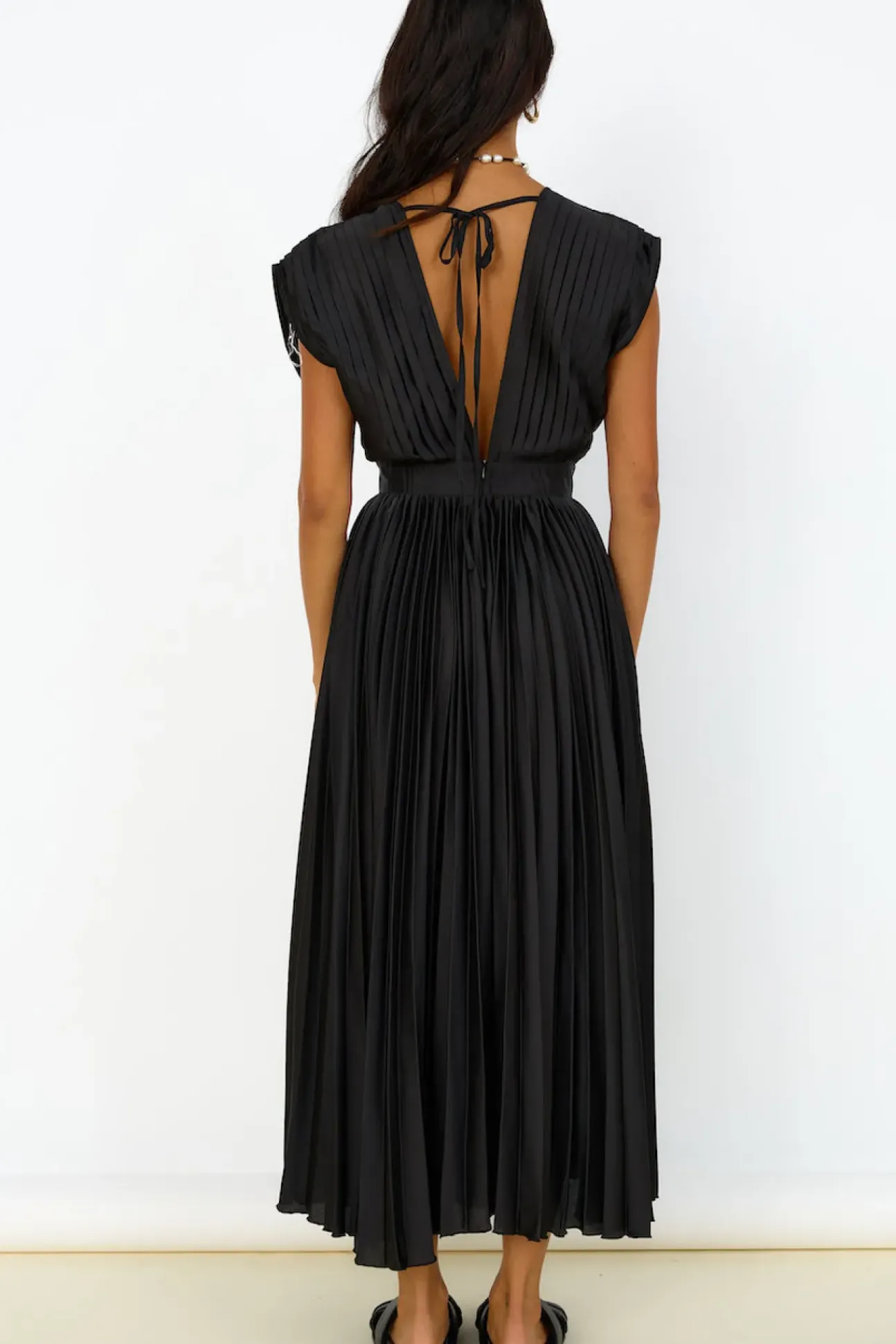 Iridescent Nights Maxi Dress Black
