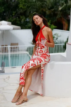 Isla Midi Dress Print