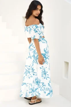 Island Whisper Maxi Skirt Blue