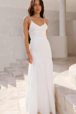 It's Warming Up Maxi Dress White