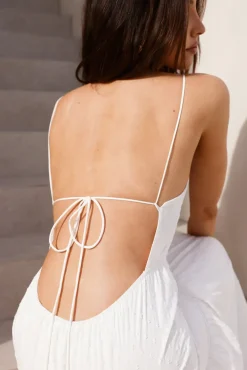 It's Warming Up Maxi Dress White