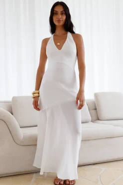 Ivory Dream Maxi Dress White