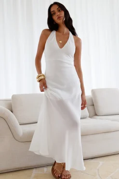 Ivory Dream Maxi Dress White