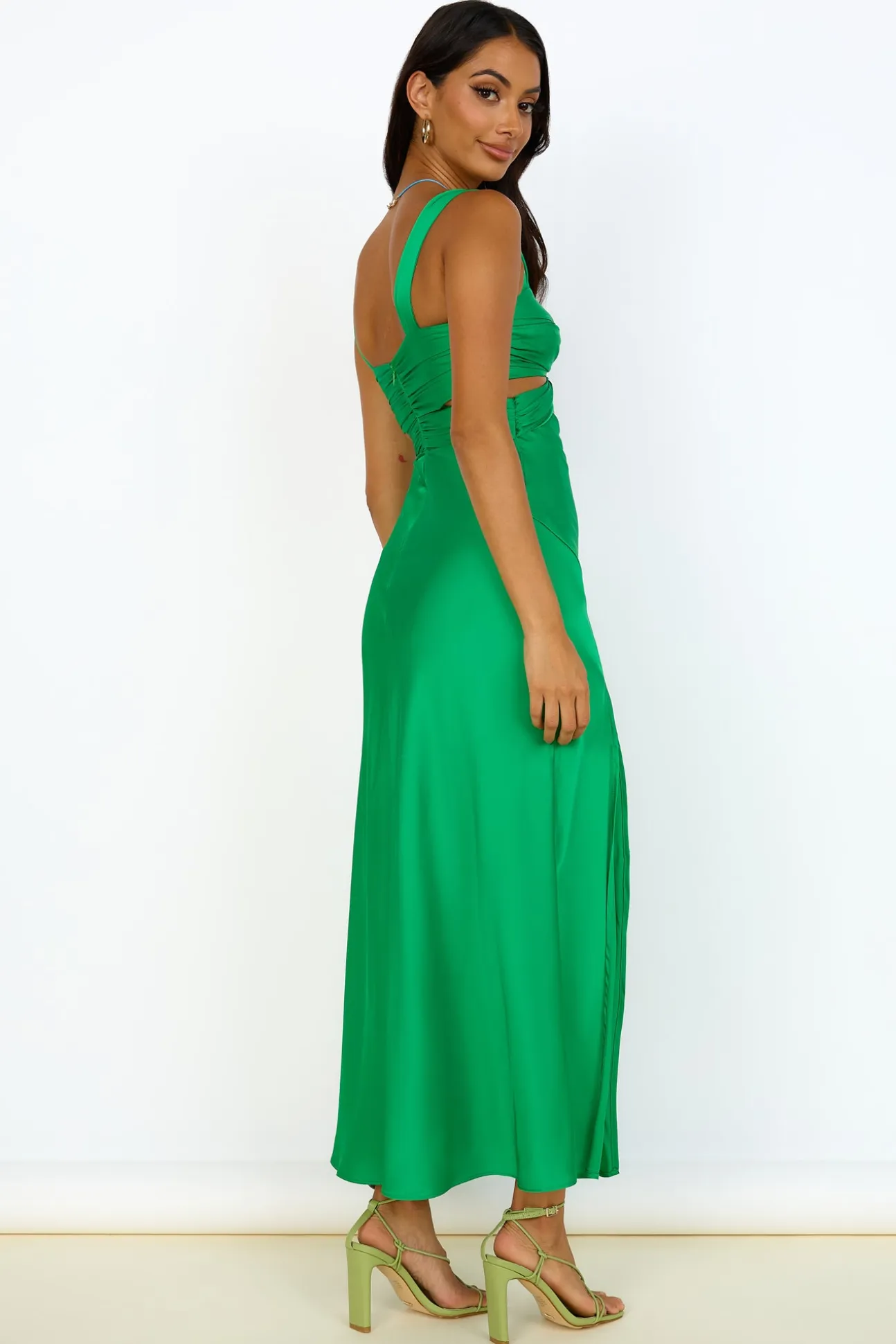 Ivy Grows Maxi Dress Green