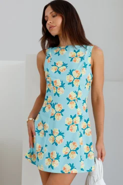 July Mini Dress Blue
