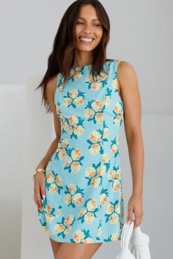 July Mini Dress Blue