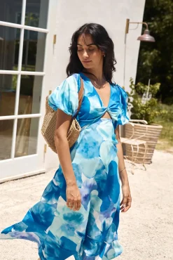 Jungle Adventure Maxi Dress Blue