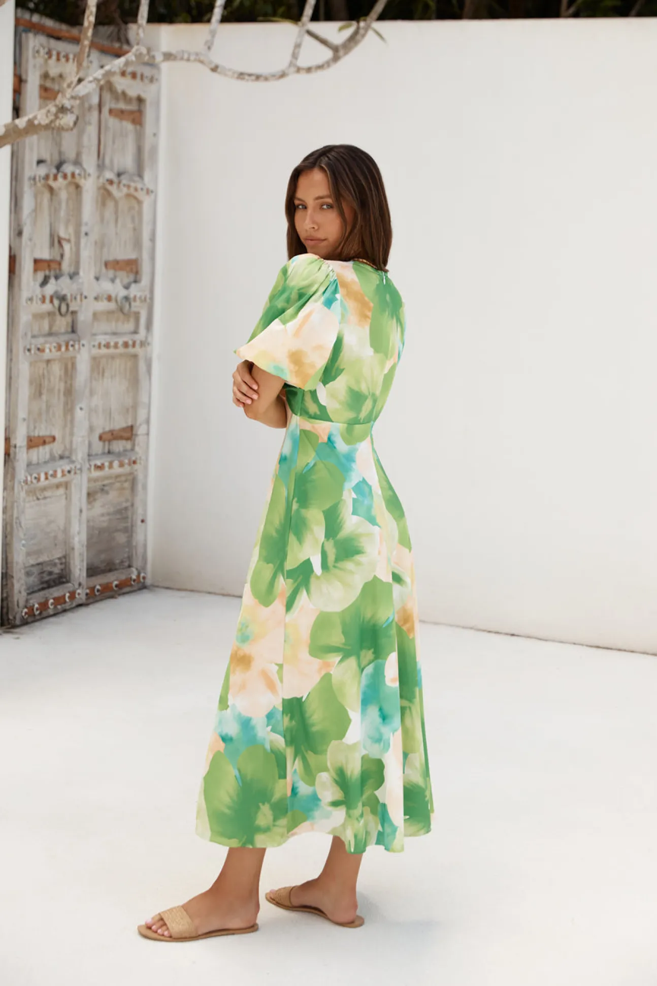 Jungle Adventure Maxi Dress Green