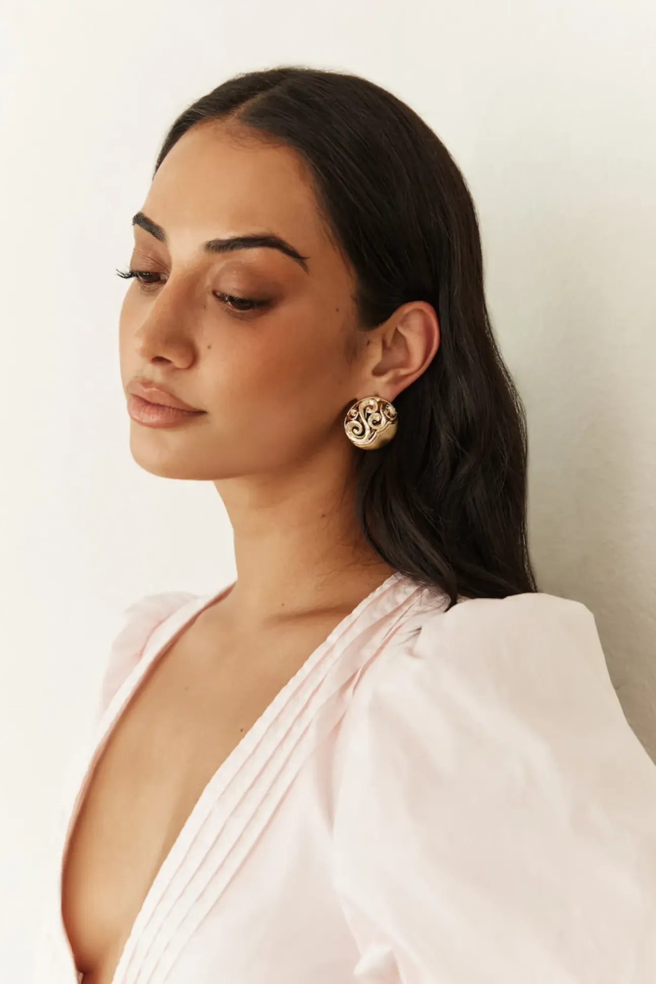 18K Gold Plated Athena Earrings Gold