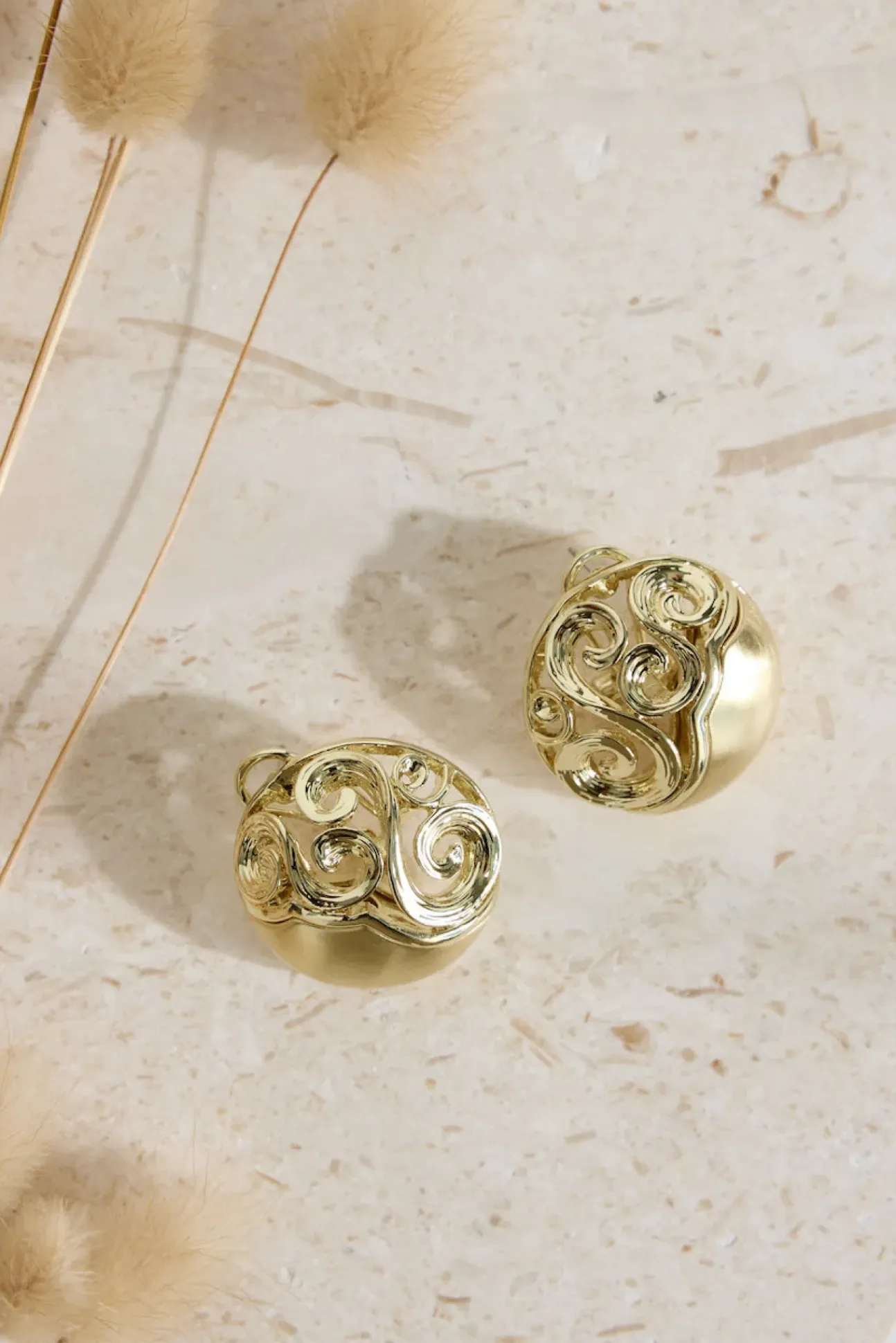 18K Gold Plated Athena Earrings Gold
