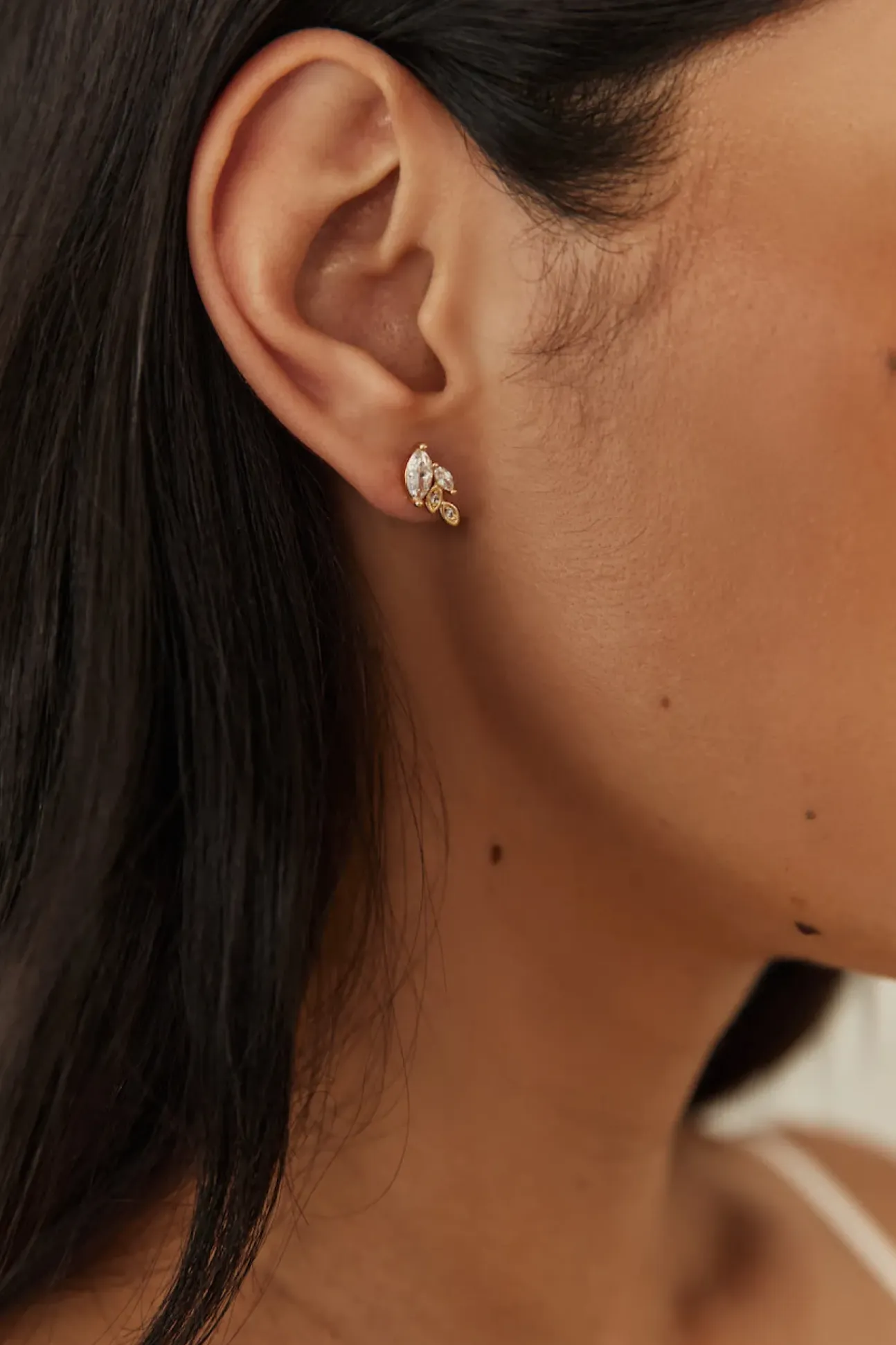 18K Gold Plated Autumn Leaves Earrings Gold