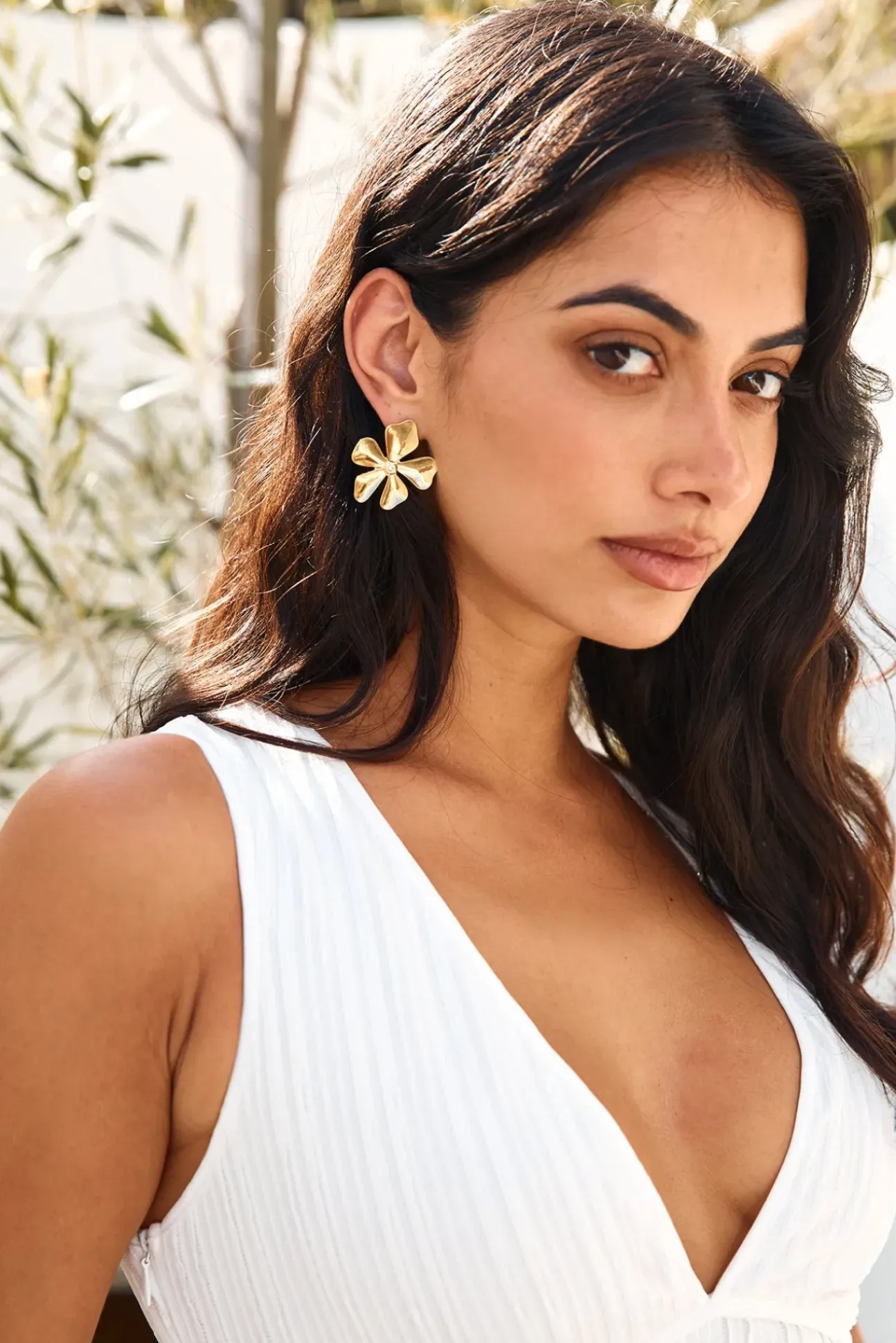 18k Gold Plated Blossom Love Earrings Gold