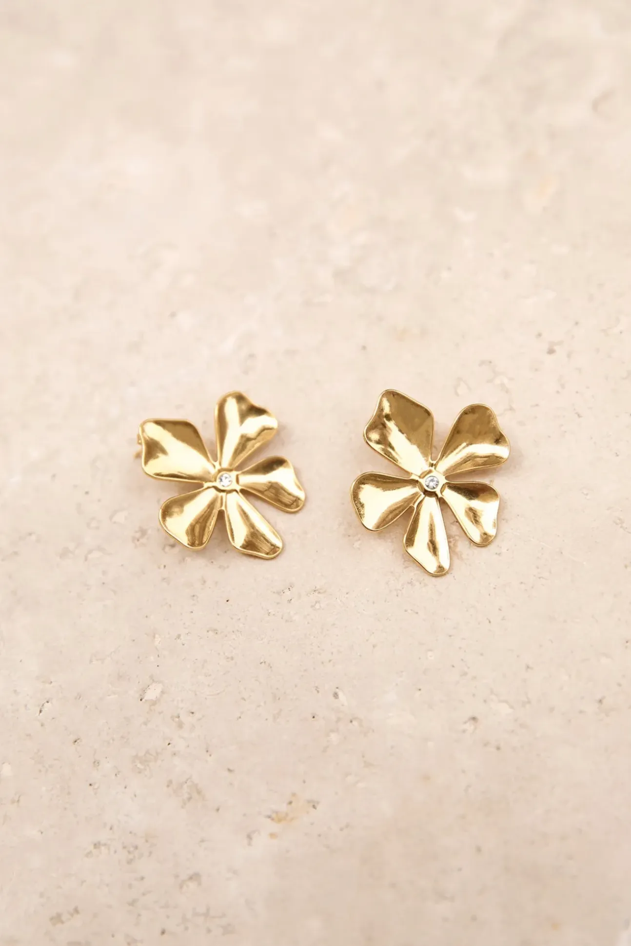 18k Gold Plated Blossom Love Earrings Gold