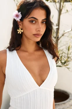 18k Gold Plated Blossom Love Earrings Gold