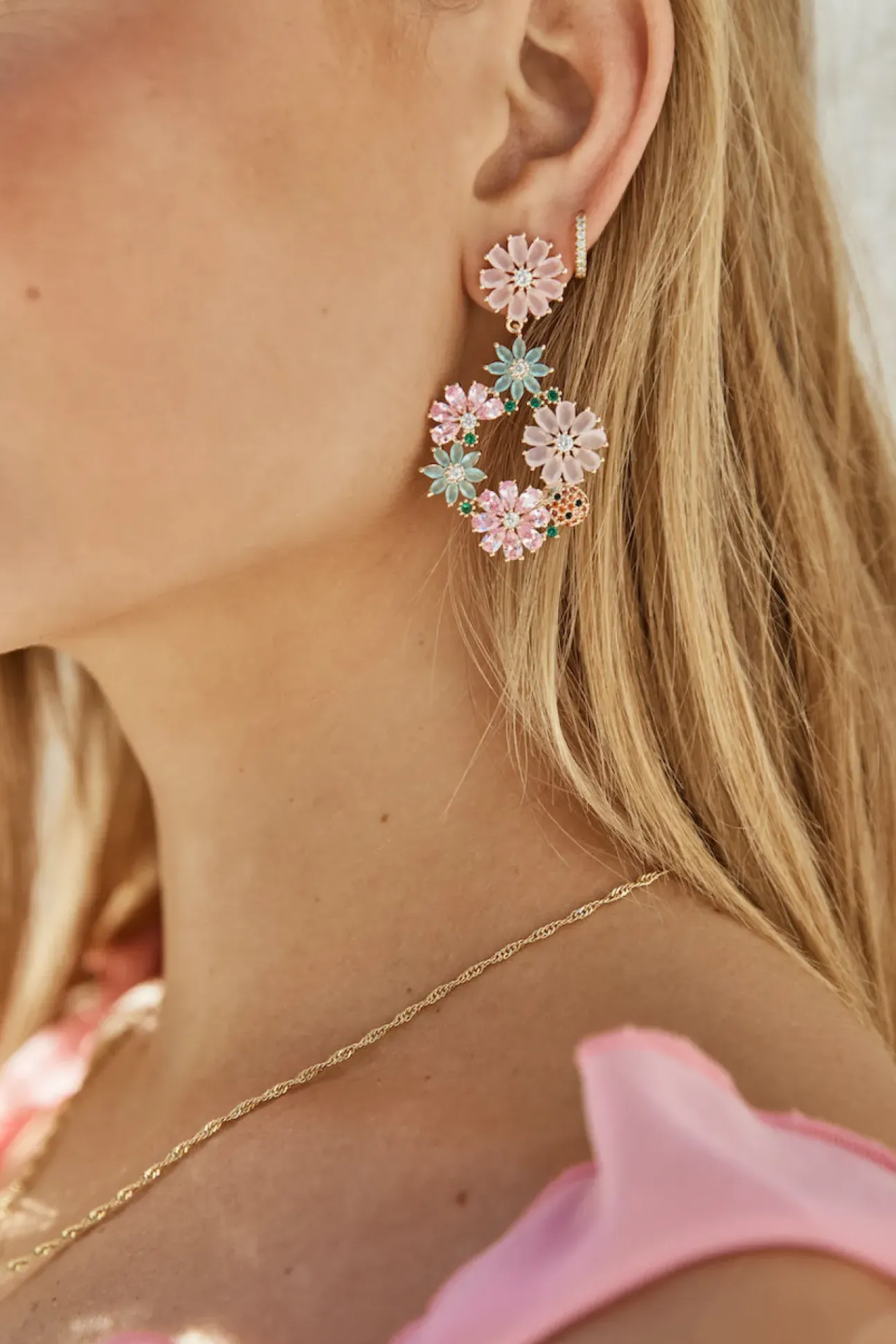 18k Gold Plated Blossom Magic Earrings Gold