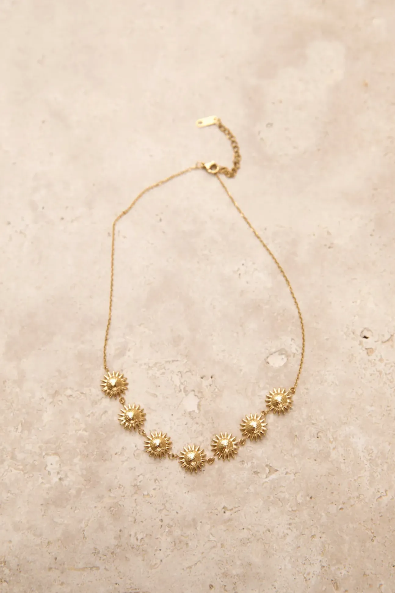 18k Gold Plated Bronze Perfection Necklace Gold