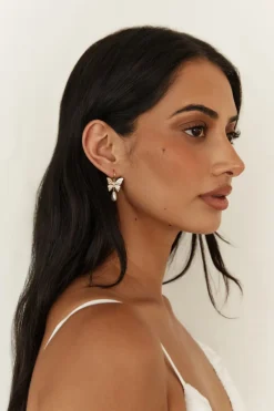 18K Gold Plated Butter Wings Earrings