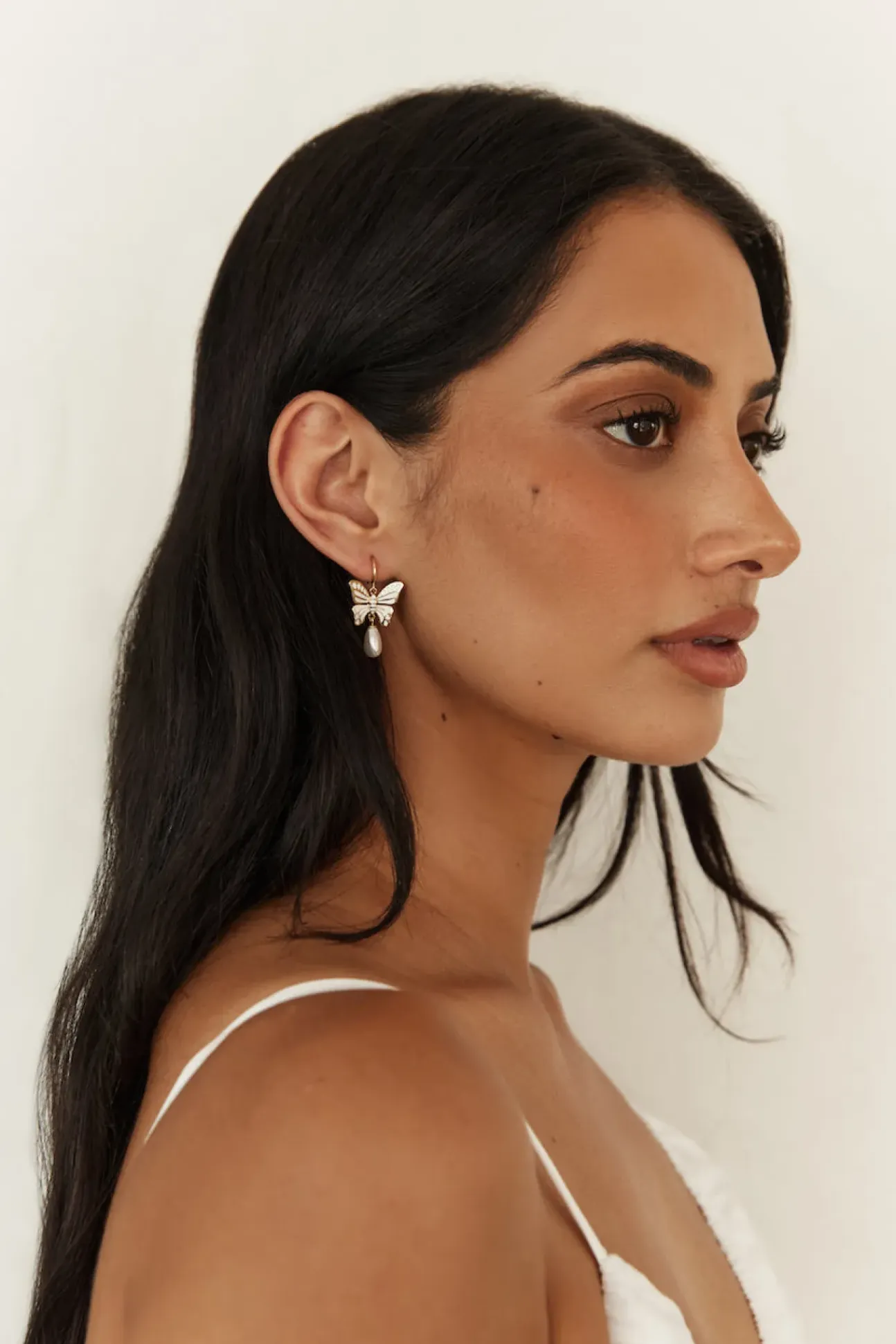 18K Gold Plated Butter Wings Earrings
