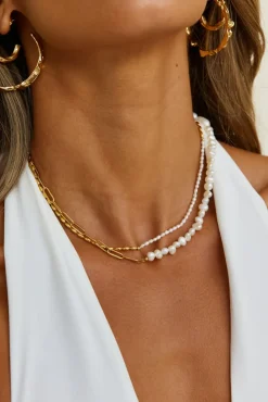 18k Gold Plated Falling Fast Necklace